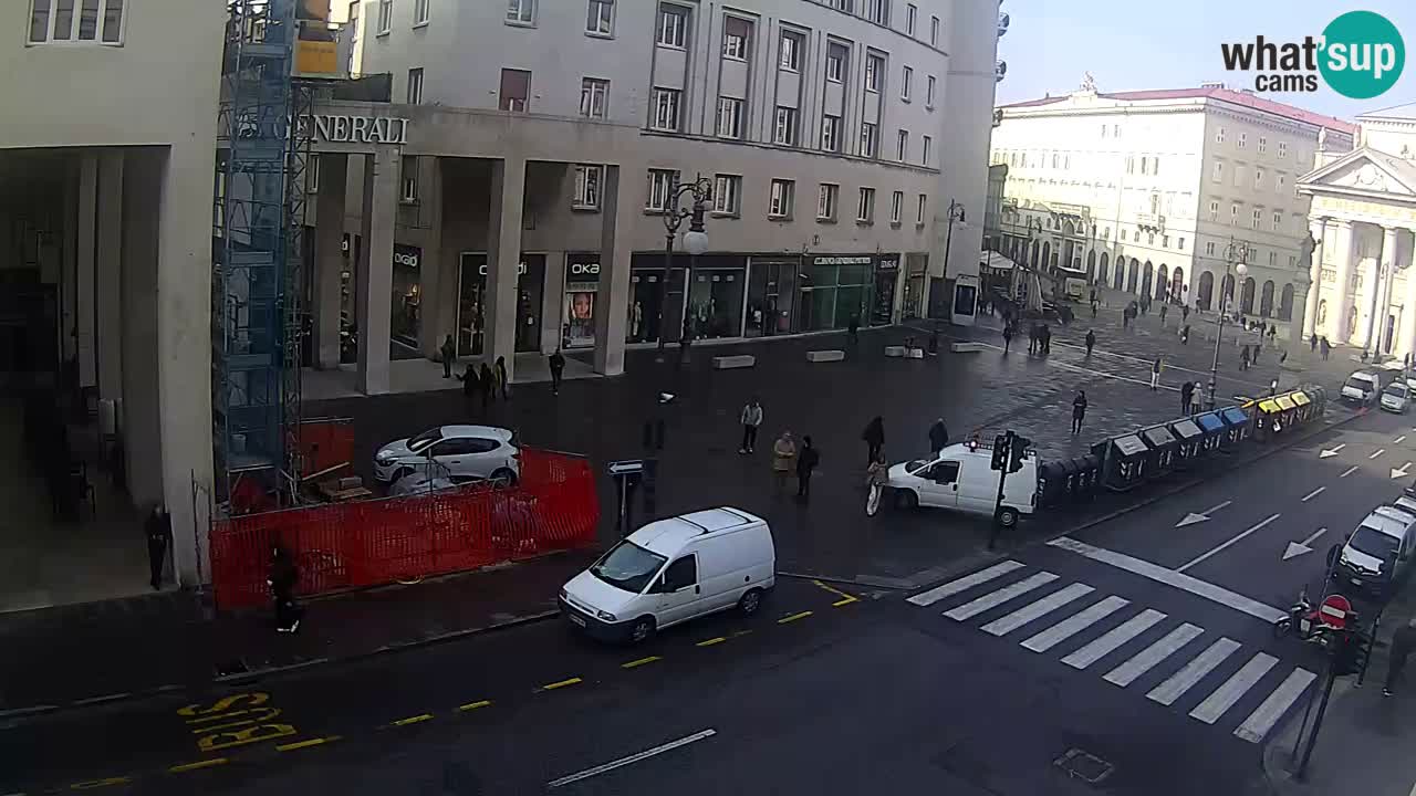 Trieste – Plaza de la Borsa webcam live