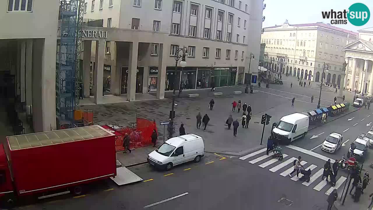 Trieste – Plaza de la Borsa webcam live