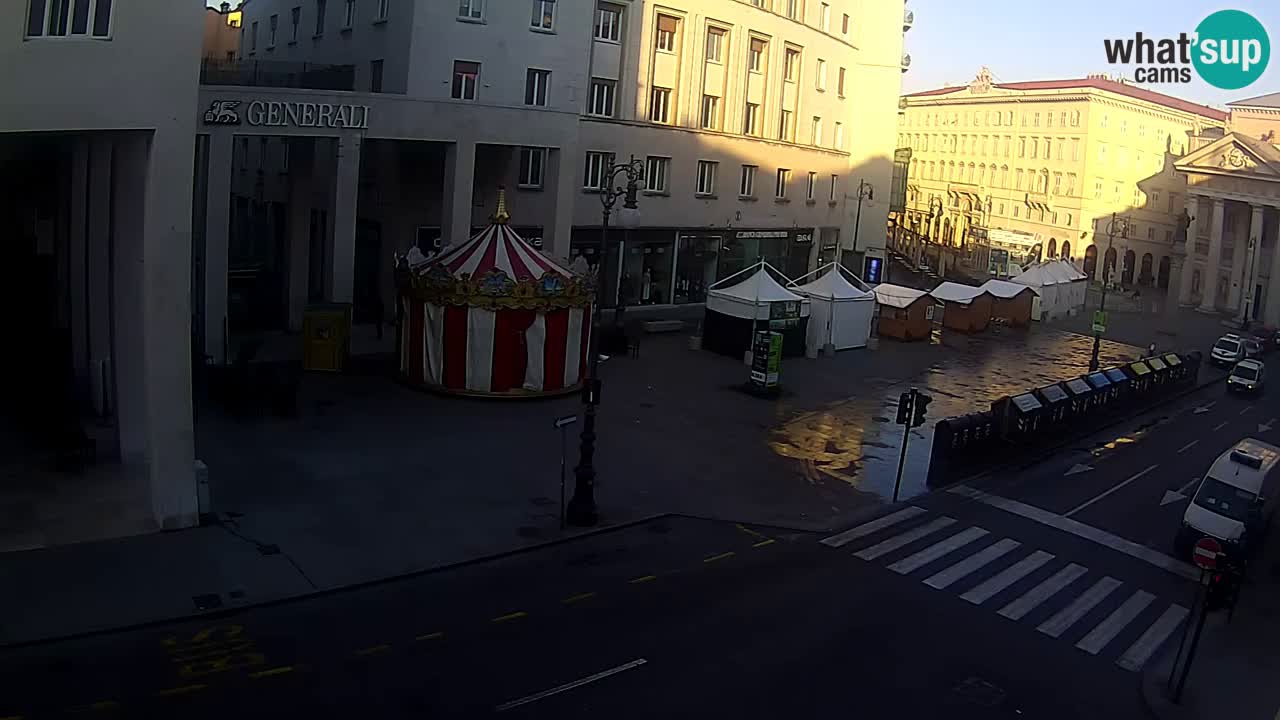Trieste – Plaza de la Borsa webcam live