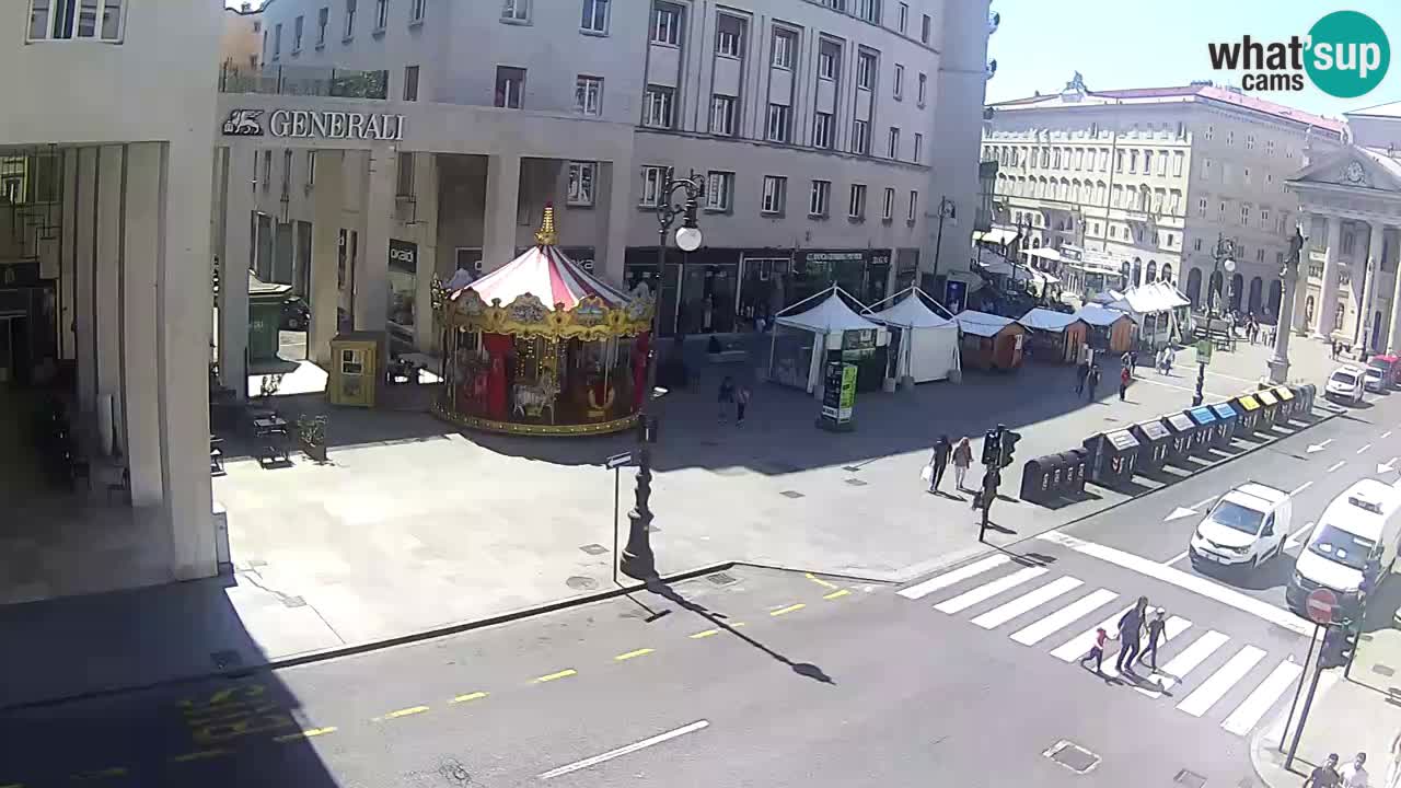 Trieste – Plaza de la Borsa webcam live