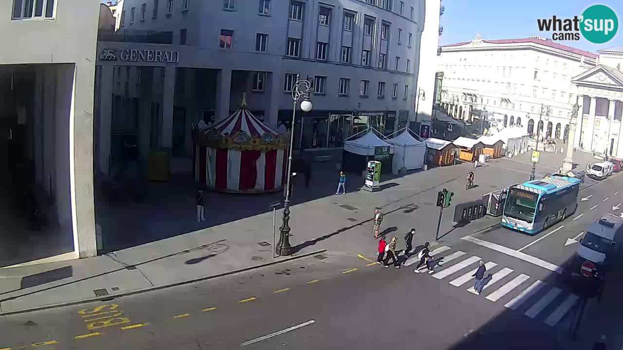 Trieste – Plaza de la Borsa webcam live