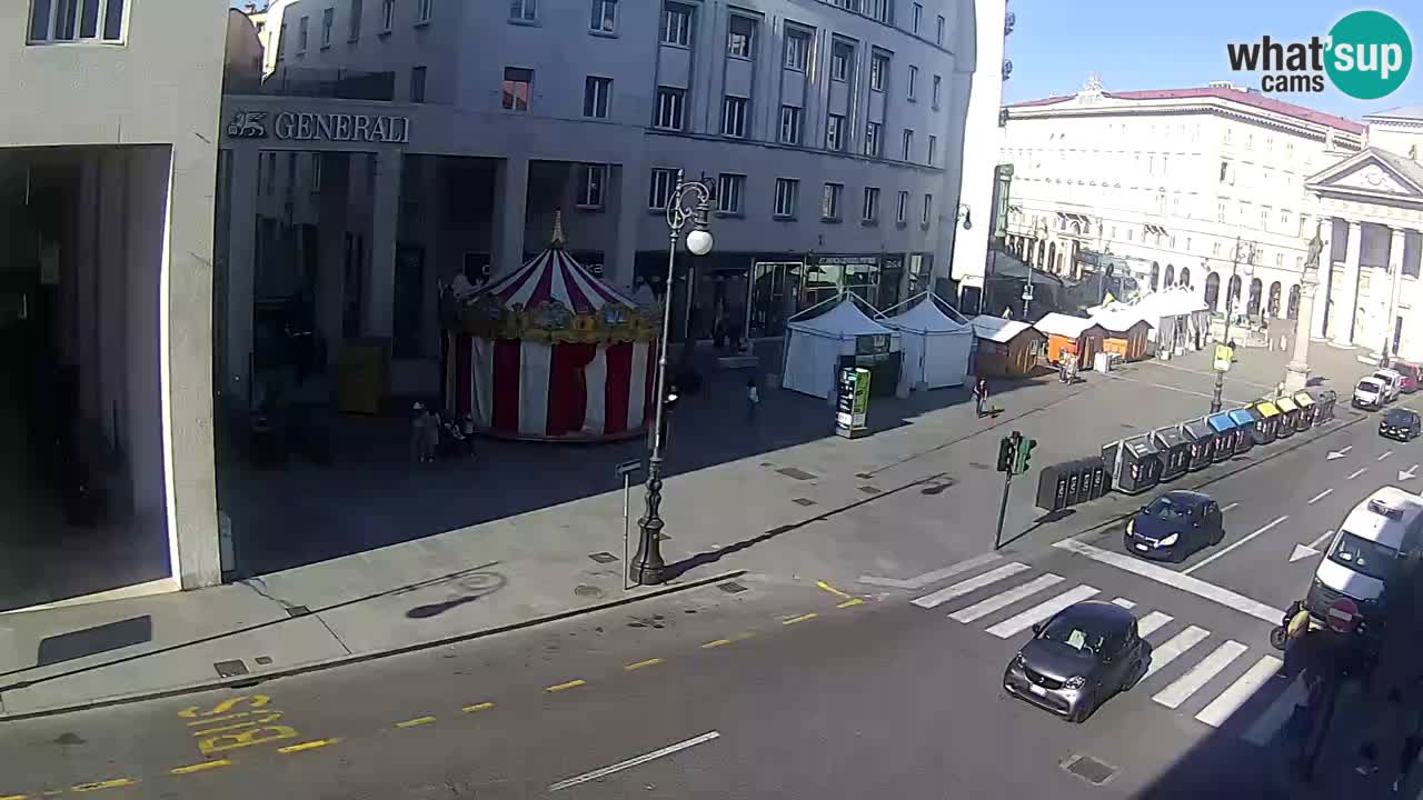 Trieste – Plaza de la Borsa webcam live