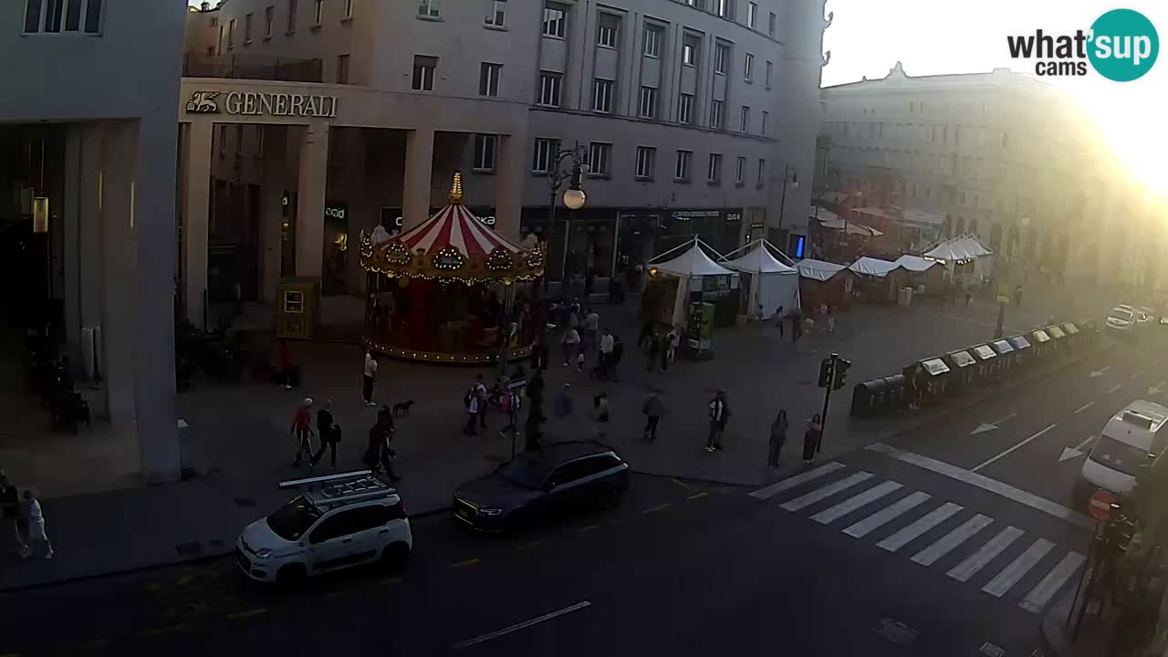 Trieste – Plaza de la Borsa webcam live