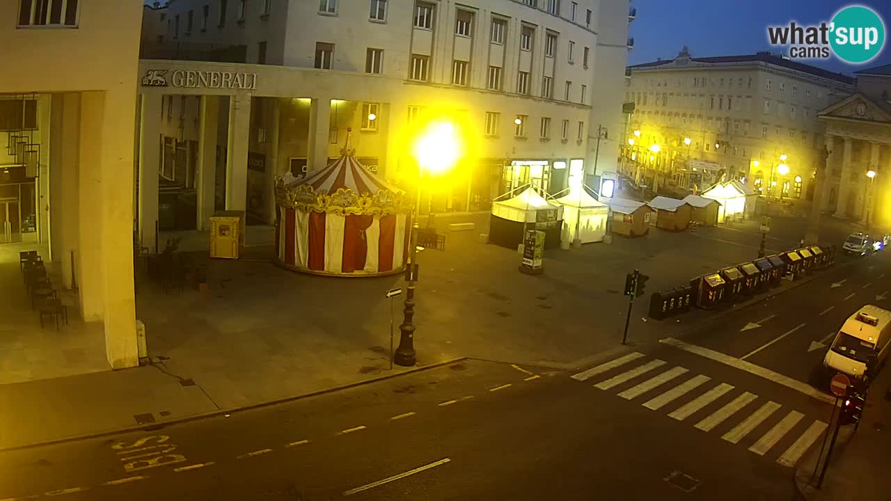 Trieste – Plaza de la Borsa webcam live