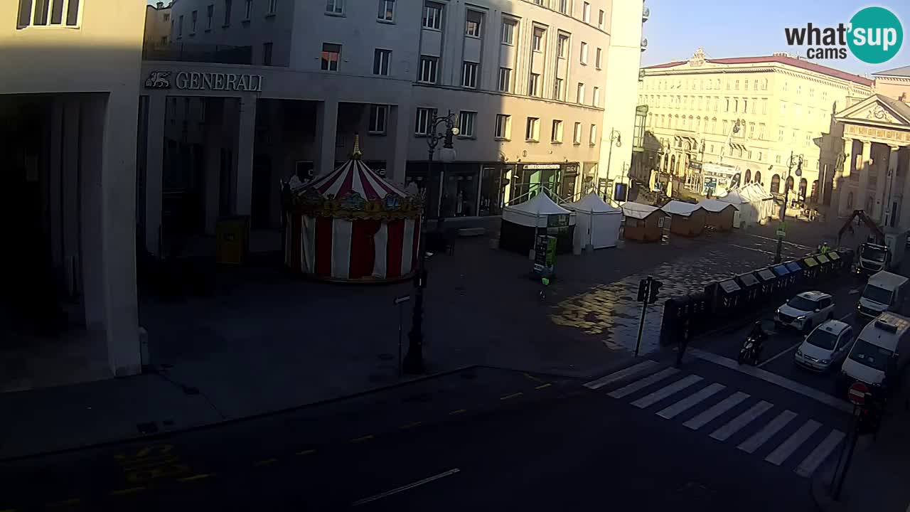 Trieste – Plaza de la Borsa webcam live
