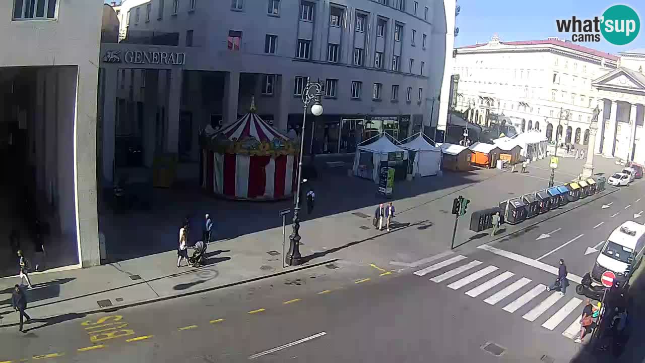 Trieste – Plaza de la Borsa webcam live