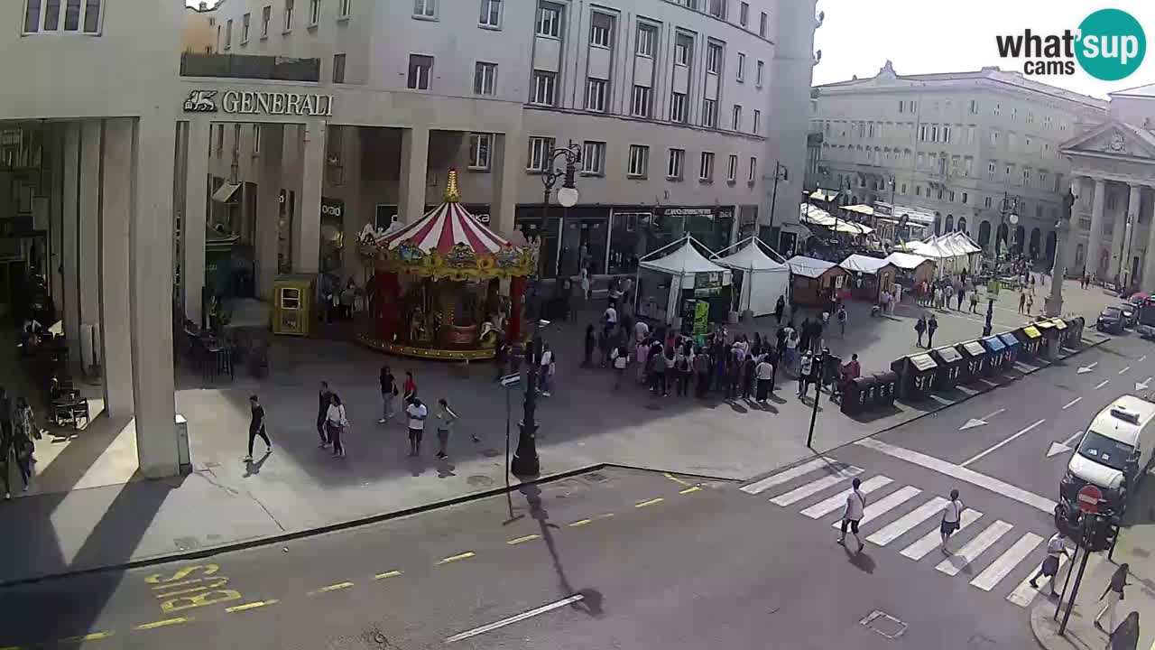 Trieste – Place de la Borsa webcam live
