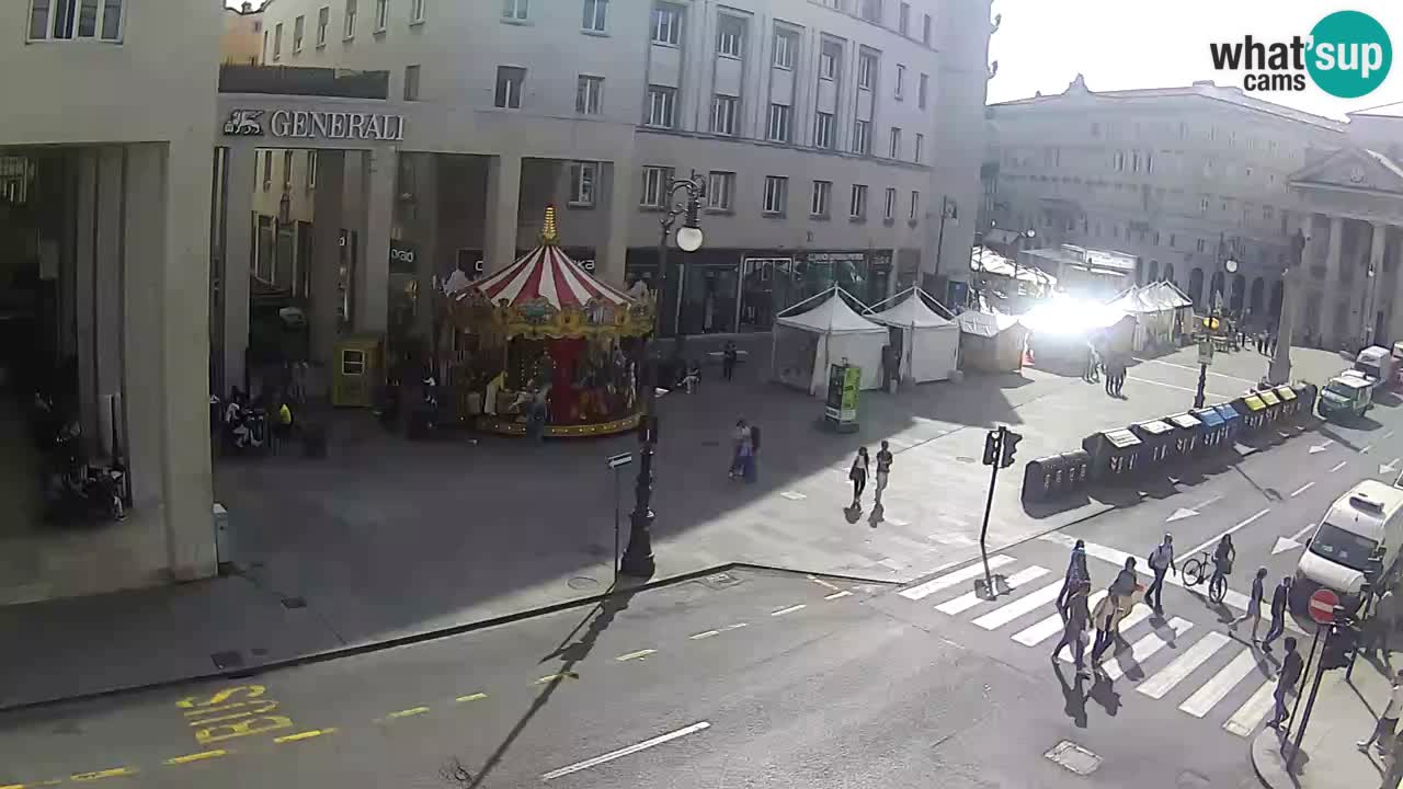 Trieste – Plaza de la Borsa webcam live