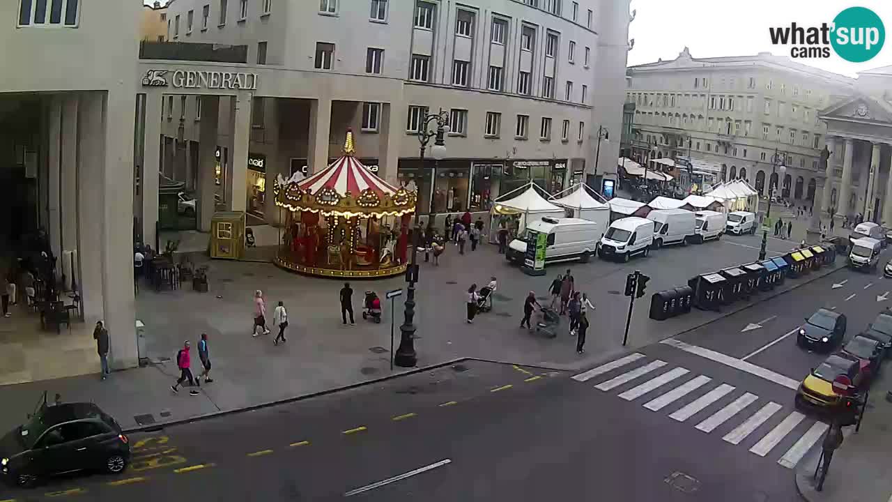 Trieste – Plaza de la Borsa webcam live