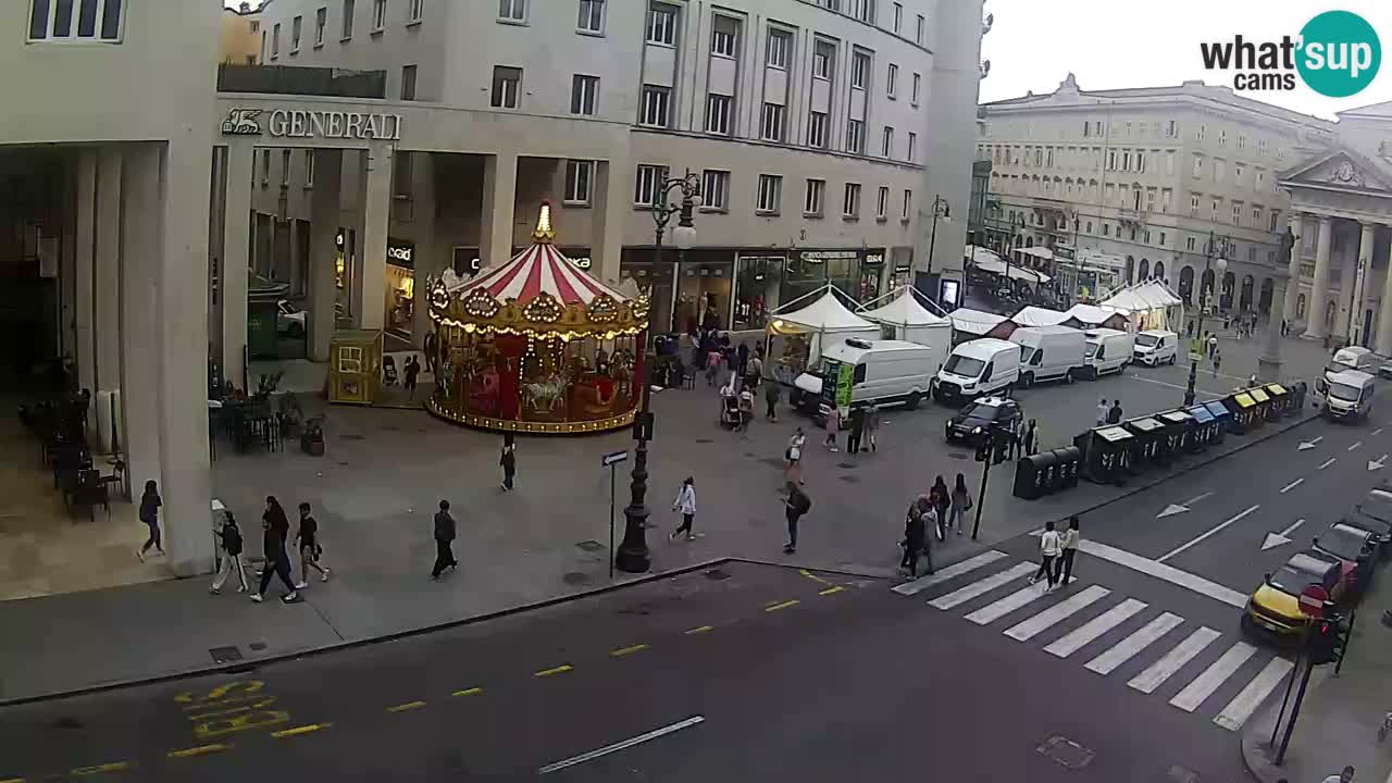 Trieste – Plaza de la Borsa webcam live