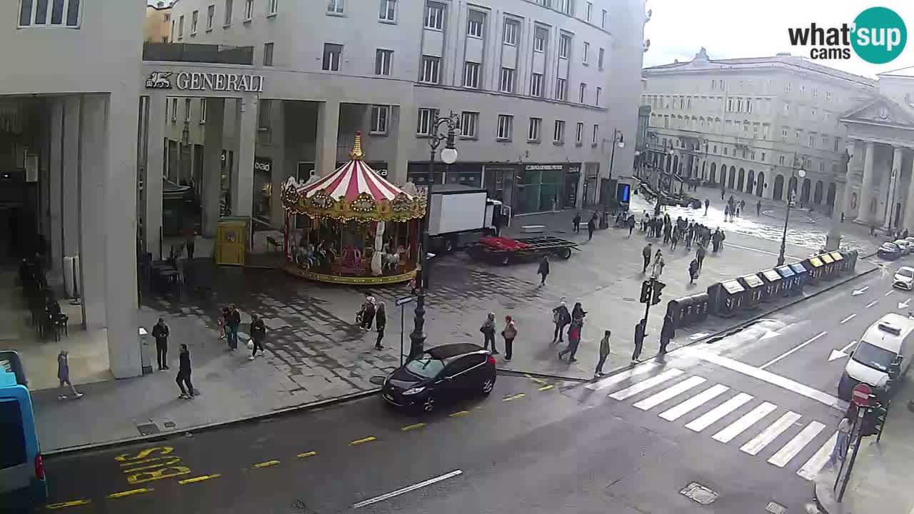 Trieste – Plaza de la Borsa webcam live