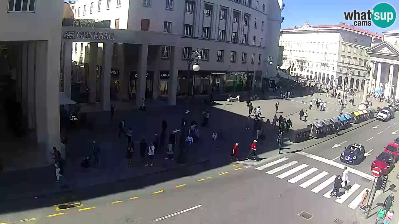 Trieste – Plaza de la Borsa webcam live