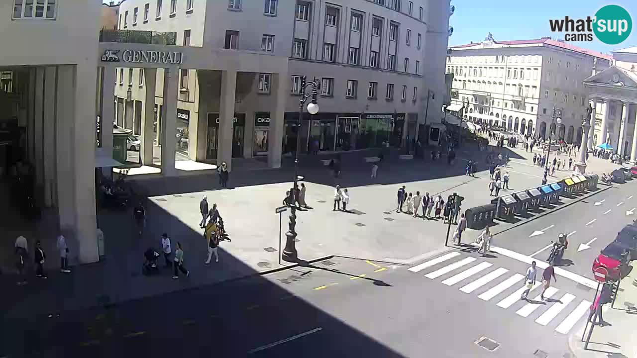 Trieste – Plaza de la Borsa webcam live