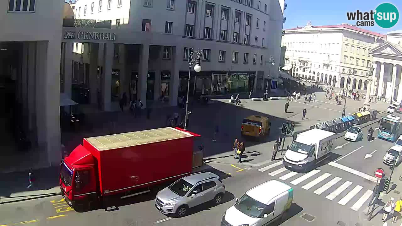 Trieste – Plaza de la Borsa webcam live