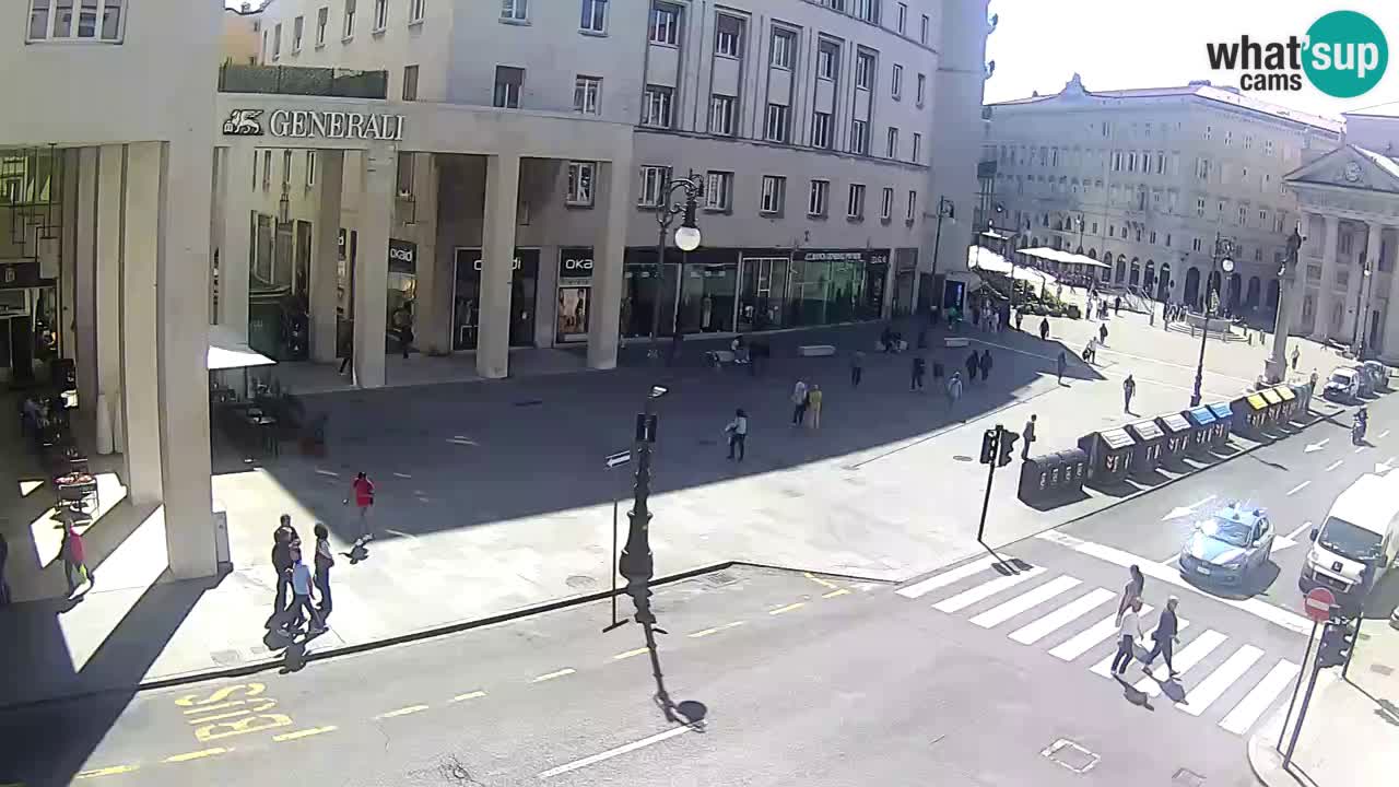 Trieste – Plaza de la Borsa webcam live