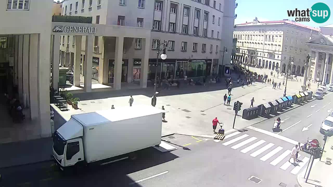 Trieste – Plaza de la Borsa webcam live