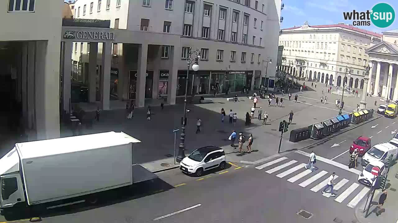 Trieste – Plaza de la Borsa webcam live