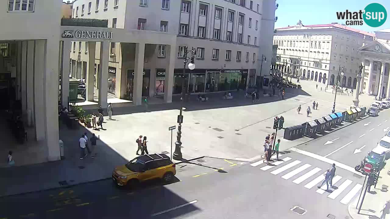 Trieste – Plaza de la Borsa webcam live