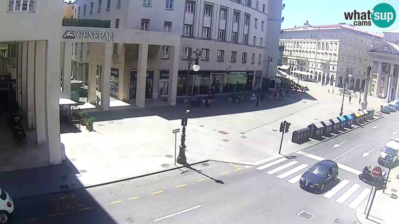 Trieste – Plaza de la Borsa webcam live