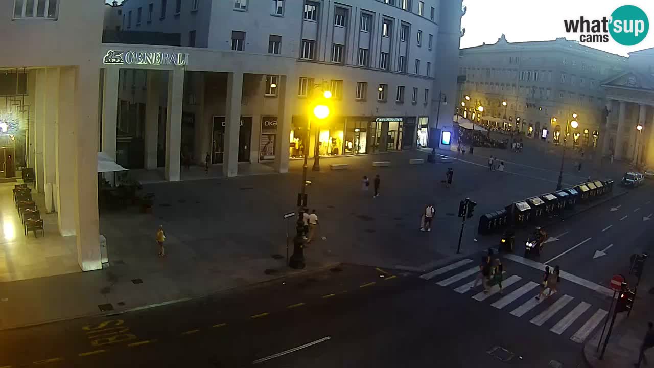 Trieste – Plaza de la Borsa webcam live