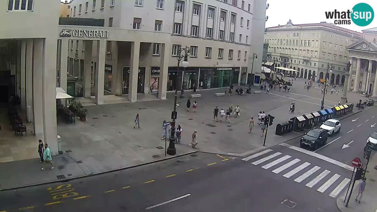 Trieste – Plaza de la Borsa webcam live