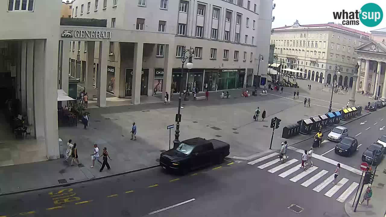 Trieste – Plaza de la Borsa webcam live