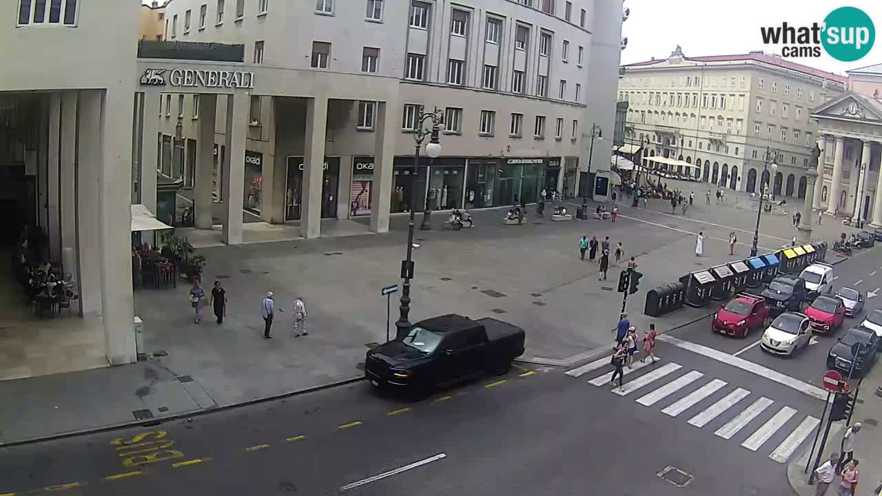 Trieste – Plaza de la Borsa webcam live