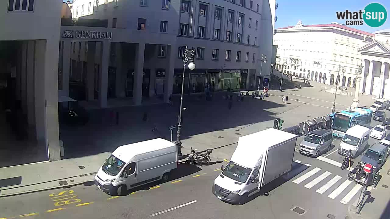 Trieste – Plaza de la Borsa webcam live
