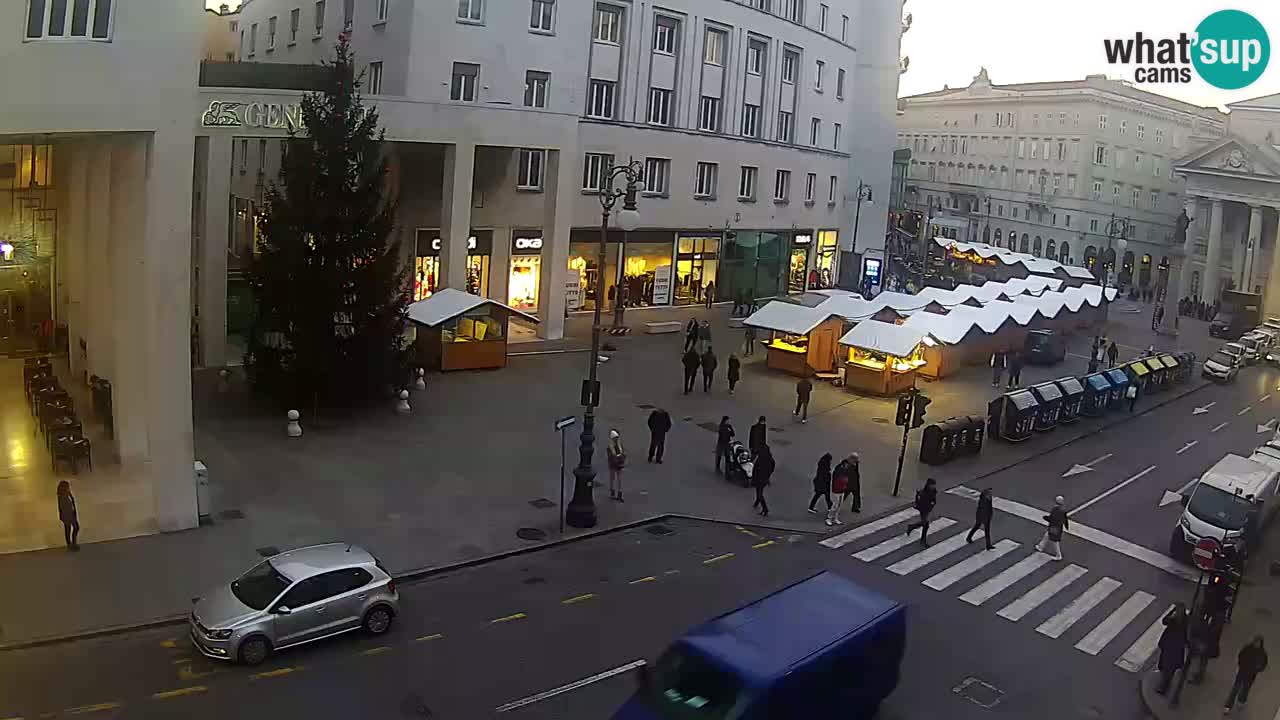 Trieste – Plaza de la Borsa webcam live