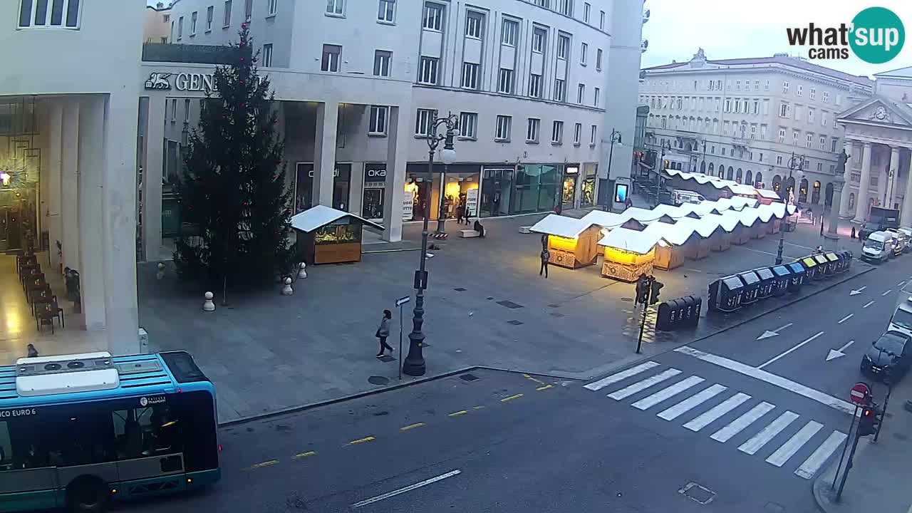 Trieste – Plaza de la Borsa webcam live