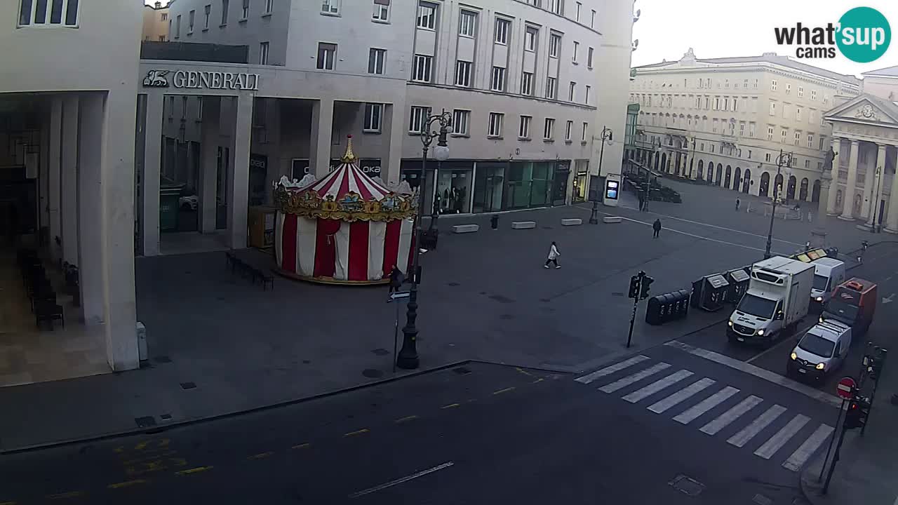 Trieste – Plaza de la Borsa webcam live