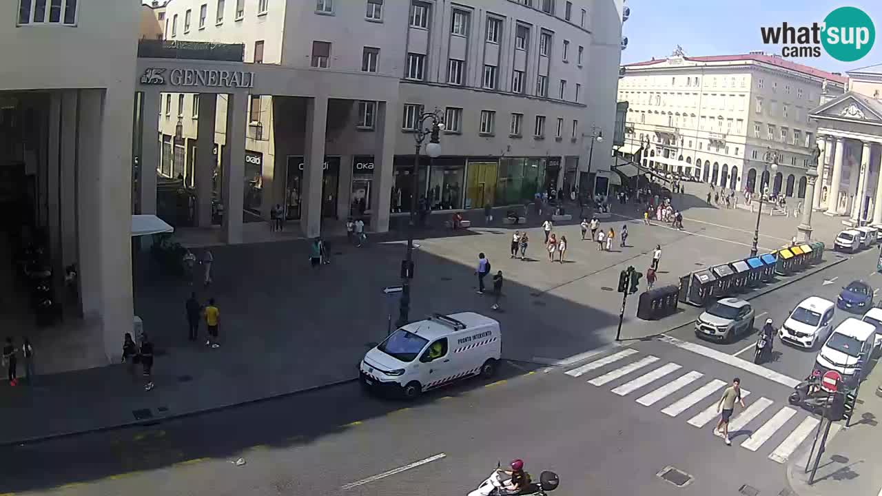 Trieste – Plaza de la Borsa webcam live