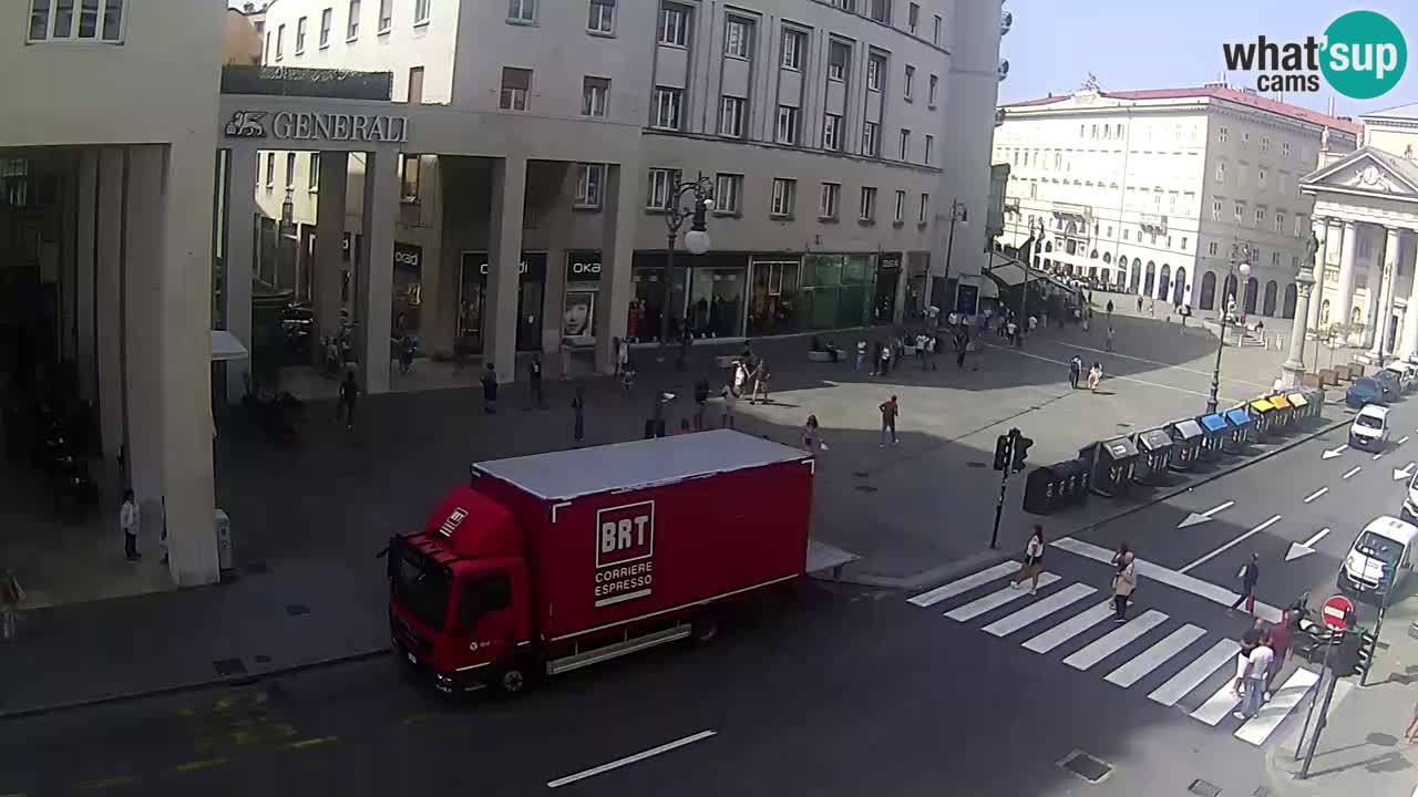 Trieste – Plaza de la Borsa webcam live