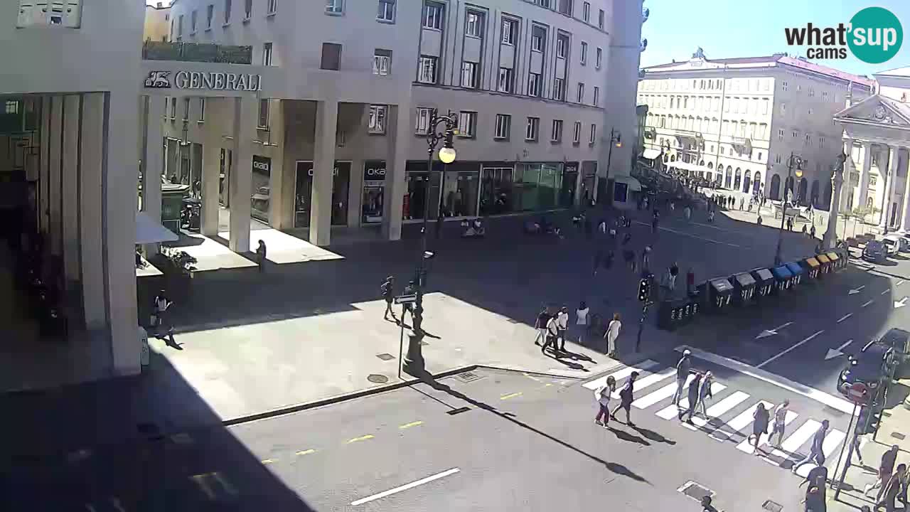 Trieste – Plaza de la Borsa webcam live