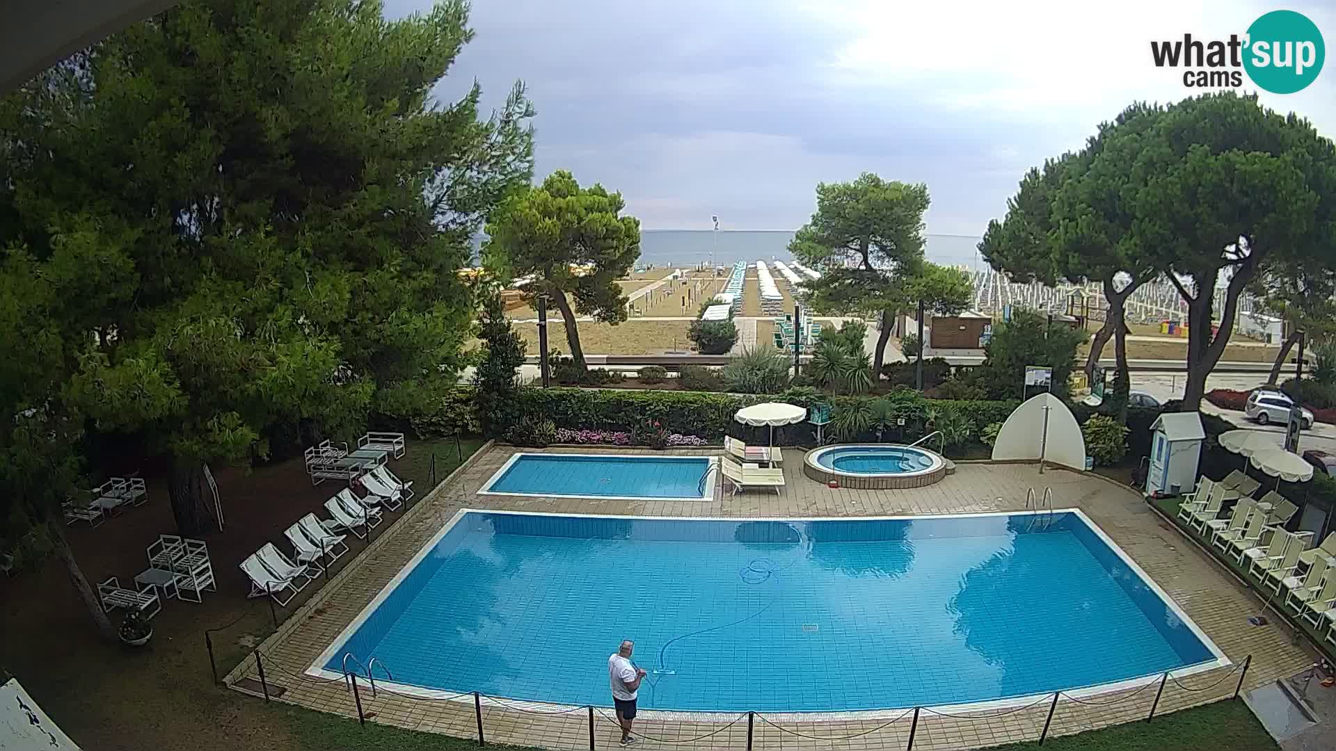 Spletna kamera Lignano Hotel Atlantic – Plaža Lignano Sabbiadoro