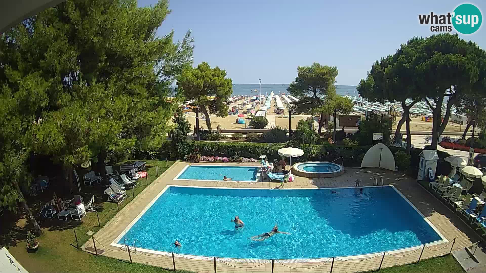 Web kamera Lignano Hotel Atlantic – Plaža Sabbiadoro