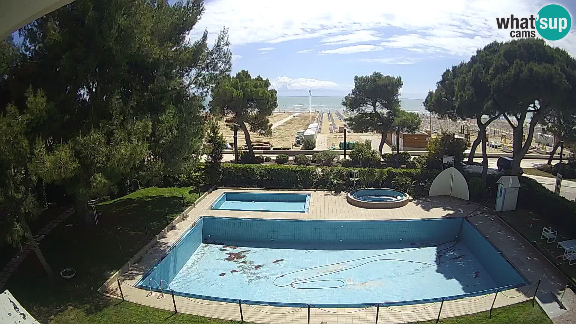 Web kamera Lignano Hotel Atlantic – Plaža Sabbiadoro