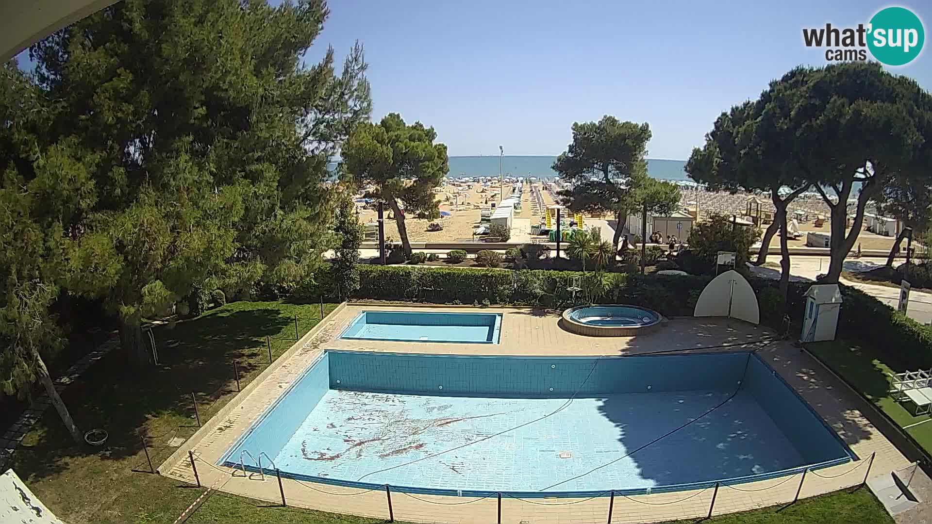 Web kamera Lignano Hotel Atlantic – Plaža Sabbiadoro