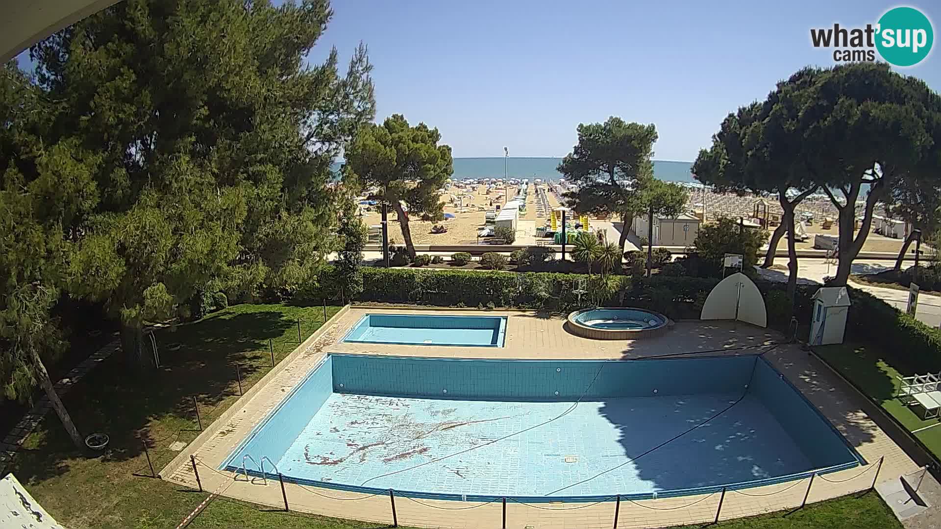 Web kamera Lignano Hotel Atlantic – Plaža Sabbiadoro