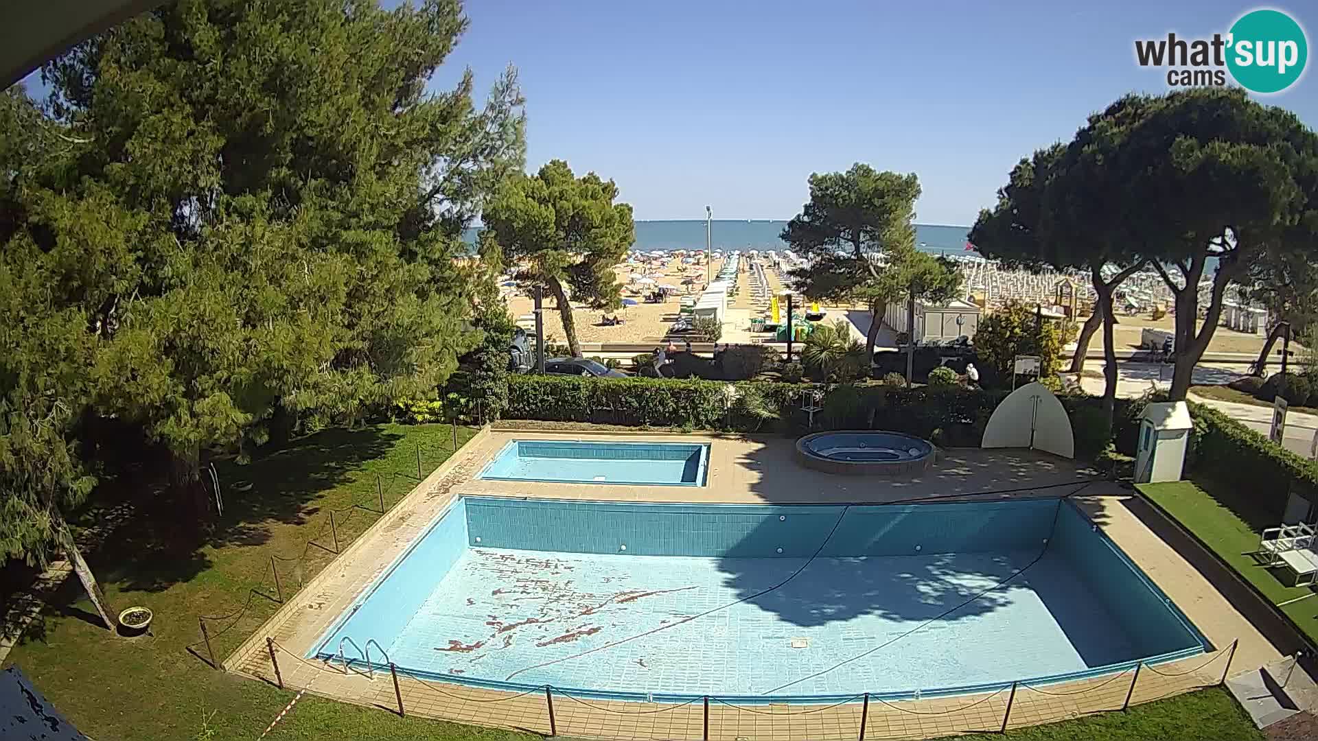 Spletna kamera Lignano Hotel Atlantic – Plaža Lignano Sabbiadoro