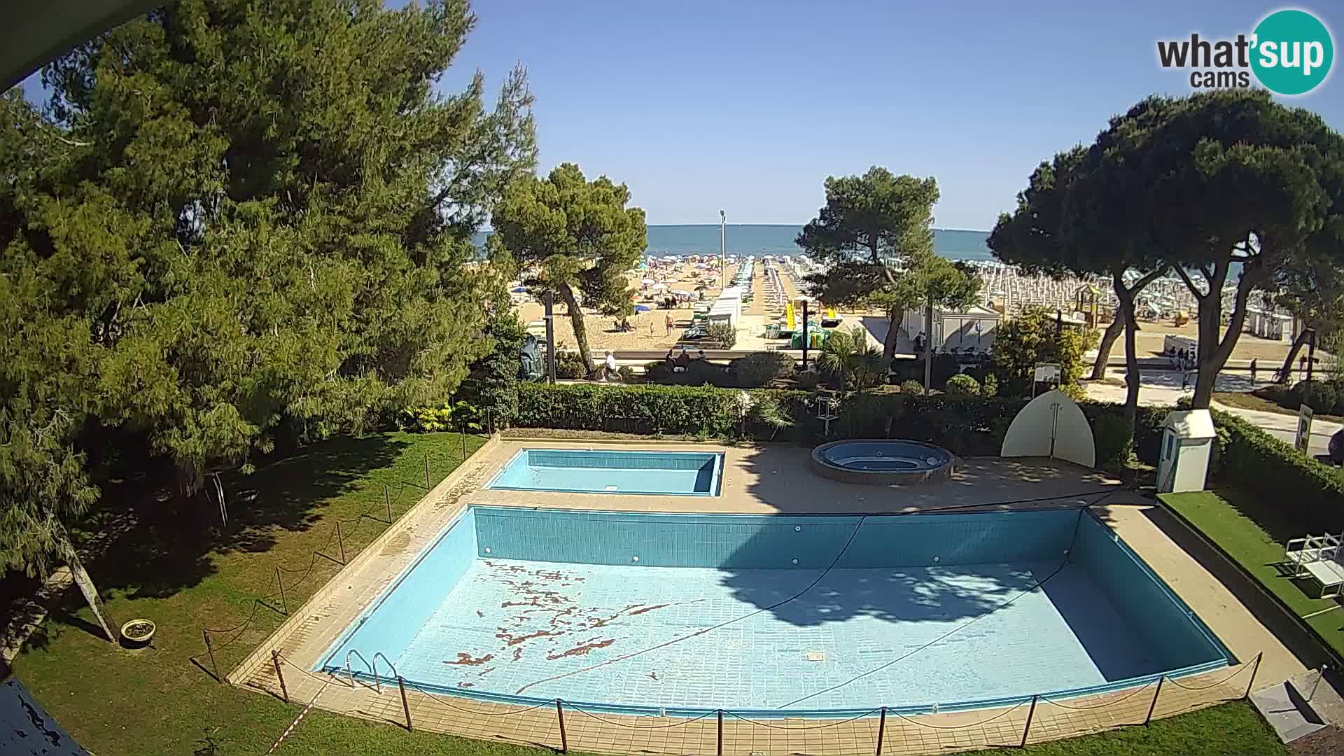 Spletna kamera Lignano Hotel Atlantic – Plaža Lignano Sabbiadoro