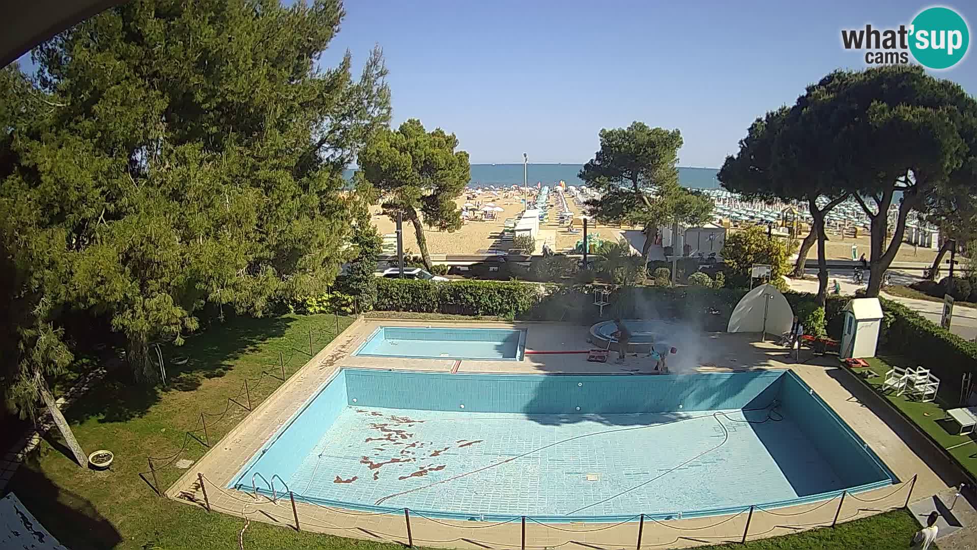 Web kamera Lignano Hotel Atlantic – Plaža Sabbiadoro