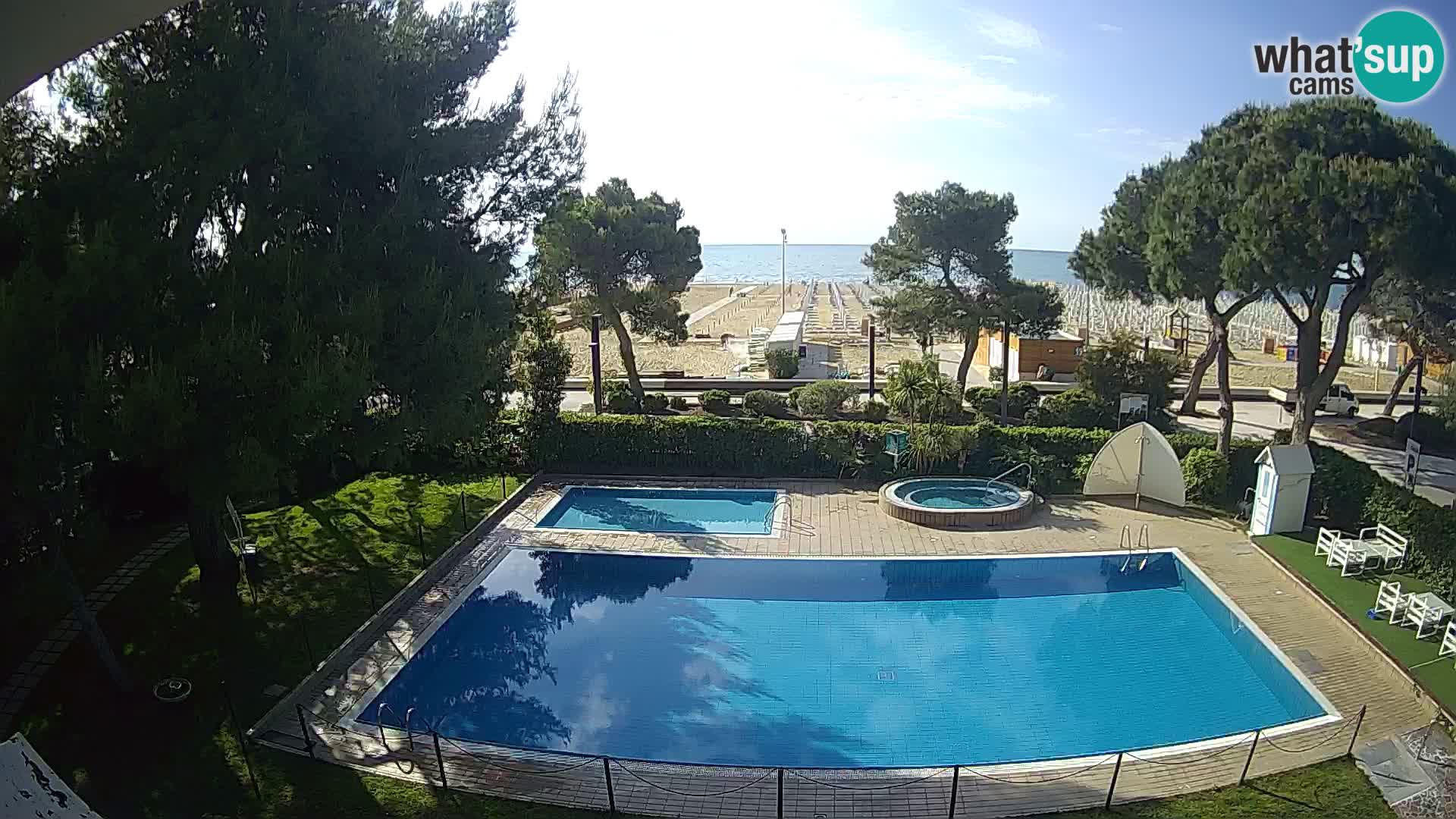 Web kamera Lignano Hotel Atlantic – Plaža Sabbiadoro