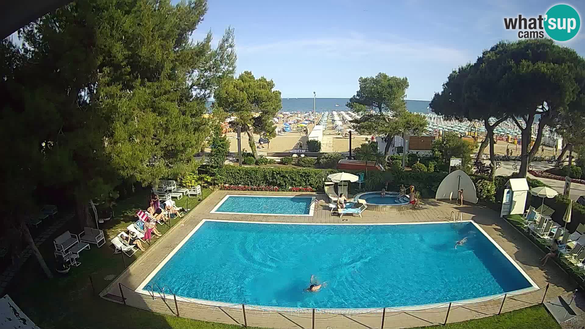 Spletna kamera Lignano Hotel Atlantic – Plaža Lignano Sabbiadoro