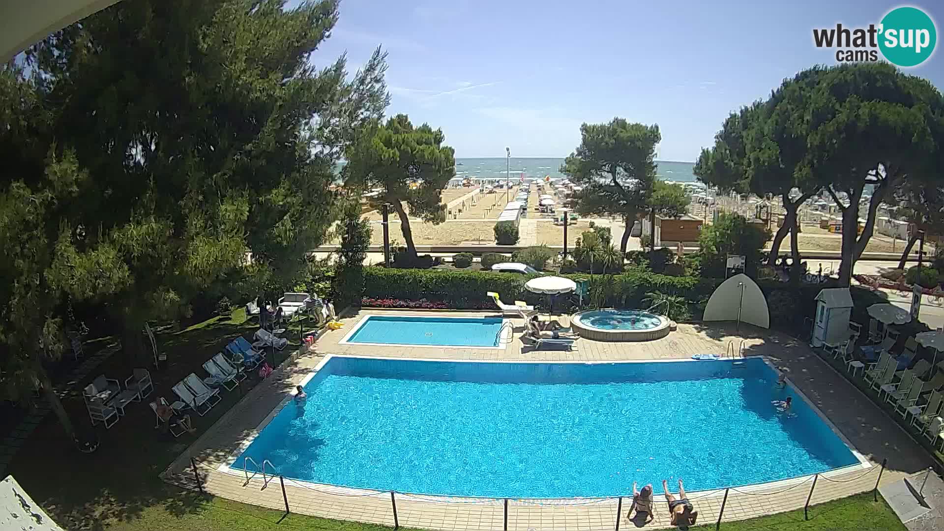 Spletna kamera Lignano Hotel Atlantic – Plaža Lignano Sabbiadoro