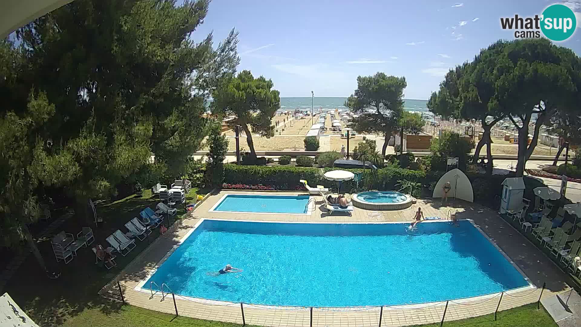 Spletna kamera Lignano Hotel Atlantic – Plaža Lignano Sabbiadoro