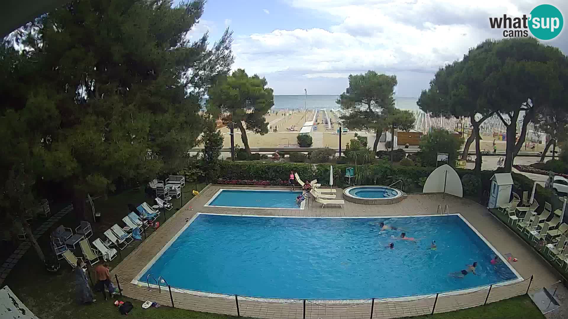 Spletna kamera Lignano Hotel Atlantic – Plaža Lignano Sabbiadoro