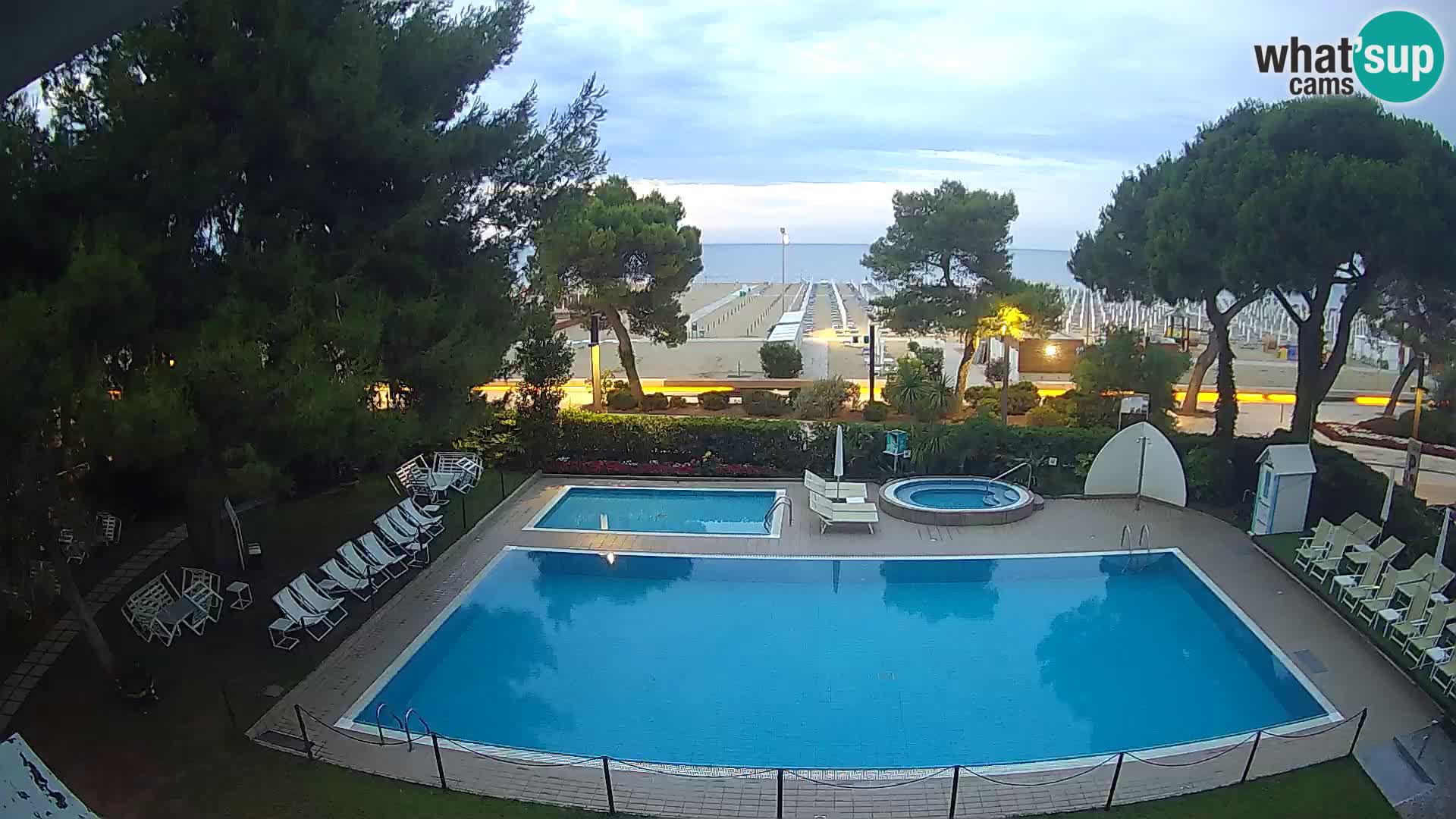 Spletna kamera Lignano Hotel Atlantic – Plaža Lignano Sabbiadoro