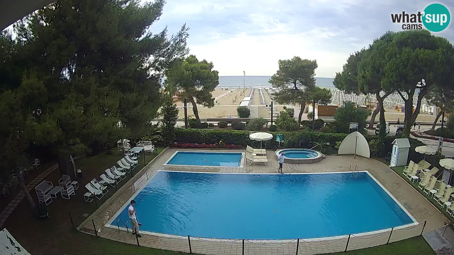 Web kamera Lignano Hotel Atlantic – Plaža Sabbiadoro