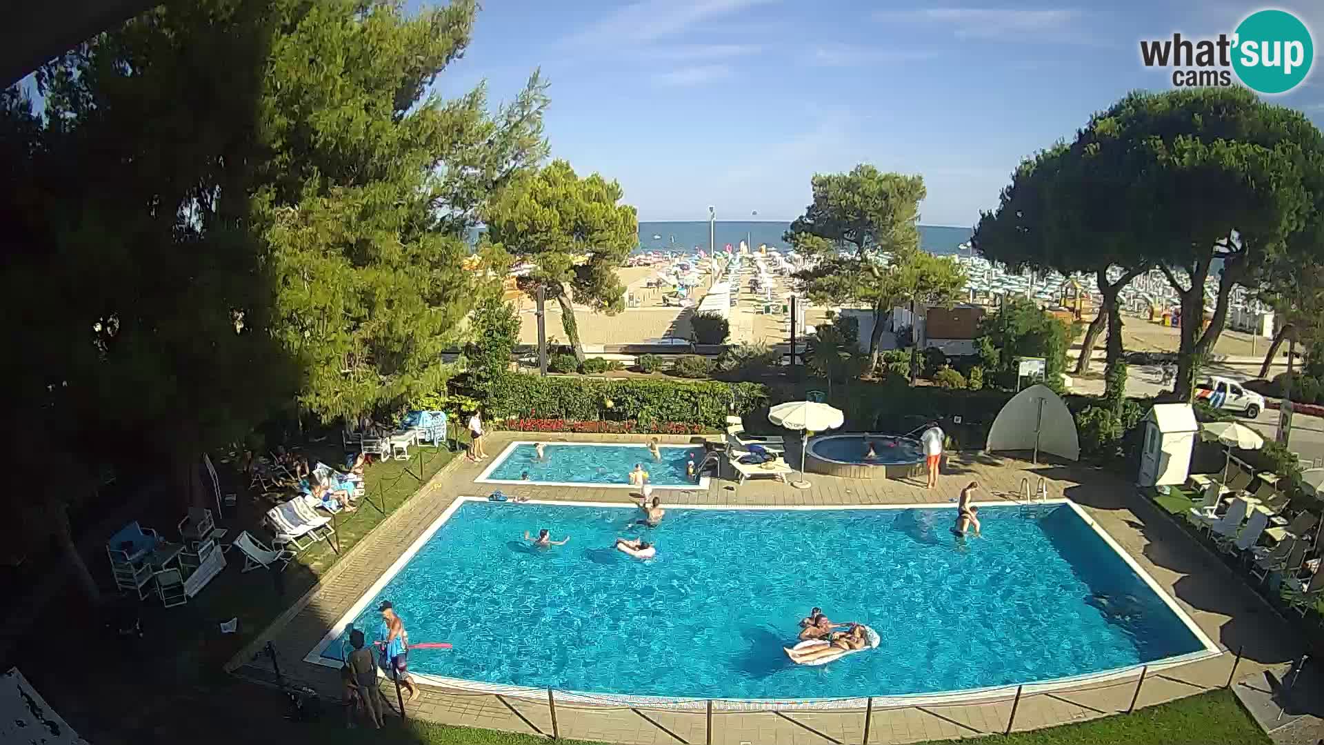 Spletna kamera Lignano Hotel Atlantic – Plaža Lignano Sabbiadoro